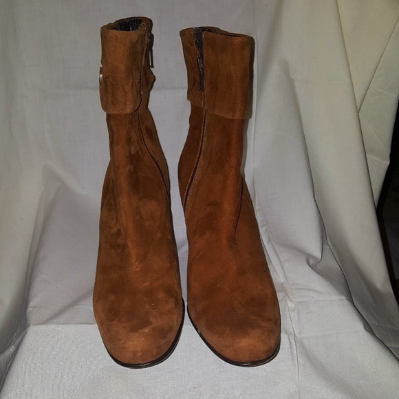 Charles David Cognac Suede Boot - Picture 6 of 6